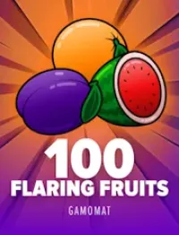 100 flaring fruits logo